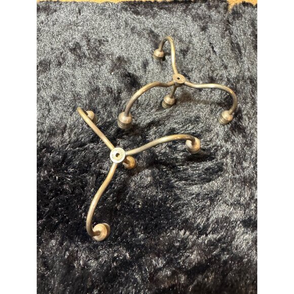 Vintage Brass Atomic Mid-Century Candelabra Denmark Set Of 2 - Picture 2 of 7